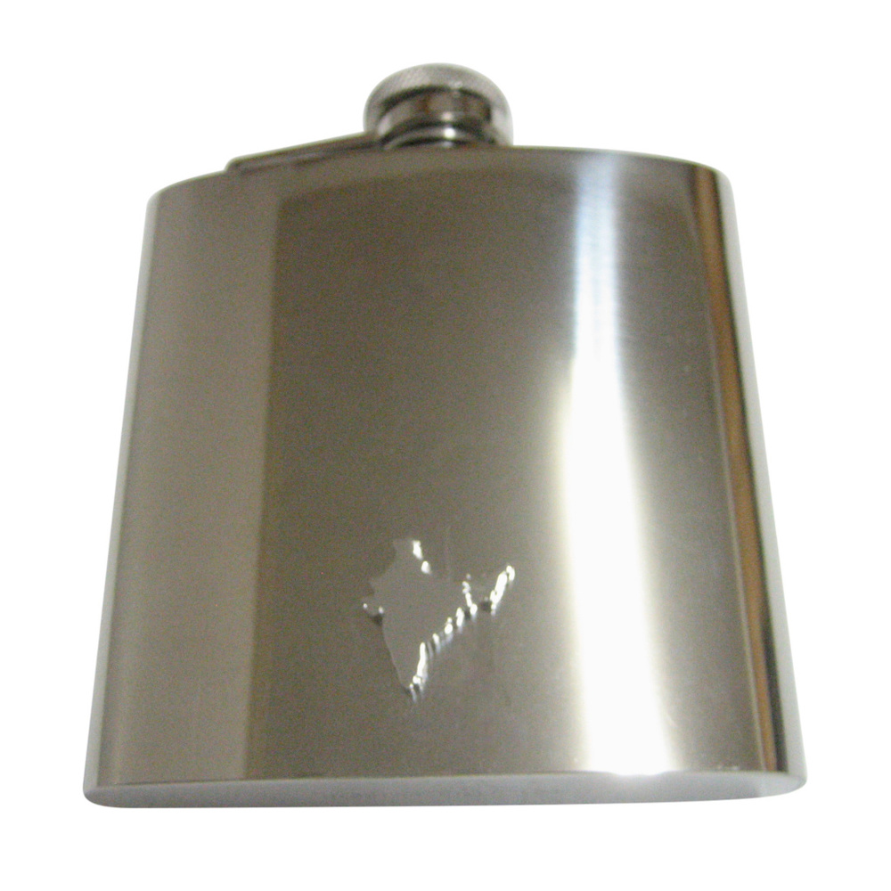 India Map Shape Pendant 6oz Flask - image 1